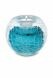 Kleinurne aus Reiβeffekt-Kristallglas mit Teelichthalter Tiffany blau