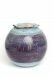 Keramikurne 'Kugel' violett-blau mit Raum für Dekoration