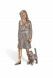 Grabskulptur Frau mit Katze – Grabdekoration – 3D, freistehend, Gewindestifte unten