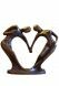 Grabskulptur aus Bronze 'Paartanz'