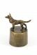 Urne bronziert 'Schäferhund'