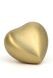 Messingkleinurne 'Herz' Satin-gold