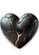 LEGEND Fractured Heart - Handgefertigte Bronze-Urne