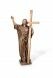 Gedenkstatue Christus mit Kreuz – 3D, freistehend, Gewindestifte unten