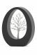 Edelstahlurne 'Oval Tree' Schwarz