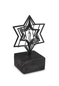 Asche-Skulptur 'Stern' mit Asche-Perle