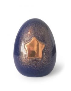 Handgefertigte Urne mit Goldenen Stern