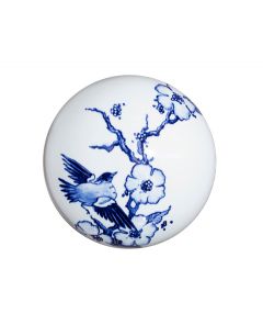 Mini-Urne aus Keramik Delfter Blau 'Free as a bird'