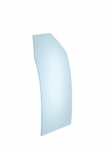 Gebogen Glasscheibe für Grablaternen