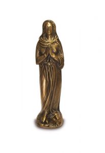 Gedenkstatue Maria mit gefalteten Händen – aus Bronze gefertigt