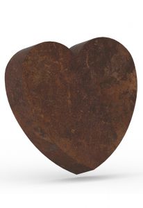 Kleinurne aus Bronze 'Herz' 