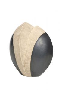 Aschen-Urne klein aus Keramik Lotusblume