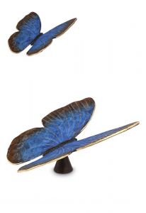 Bronze Kleinurne 'Schmetterling' blau