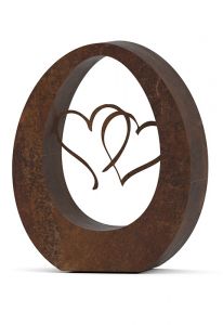 Kleinurne aus Bronze 'Herzen' 