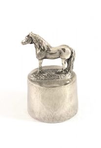 Pferd Urne Silber Zinn