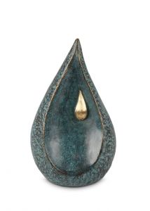 Bronzeurne 'Tropfen' für ausssen