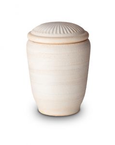Biologisch abbaubare Urne in beige