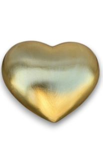 Holzurne 'Herz aus Gold'